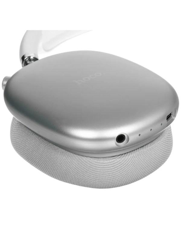 Беспроводные наушники Bluetooth Hoco W55 Plus (накладные, активное шумоподавление) Серебро