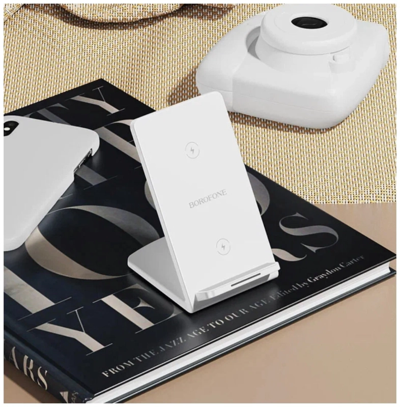 Беспроводное зарядное устройство Borofone BQ16 15W Белая Беспроводное зарядное устройство Borofone BQ16 15W Белая