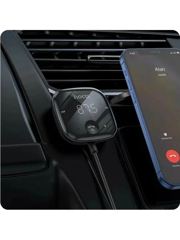 FM-трансмиттер Hoco E65 Black: USB-концентратор