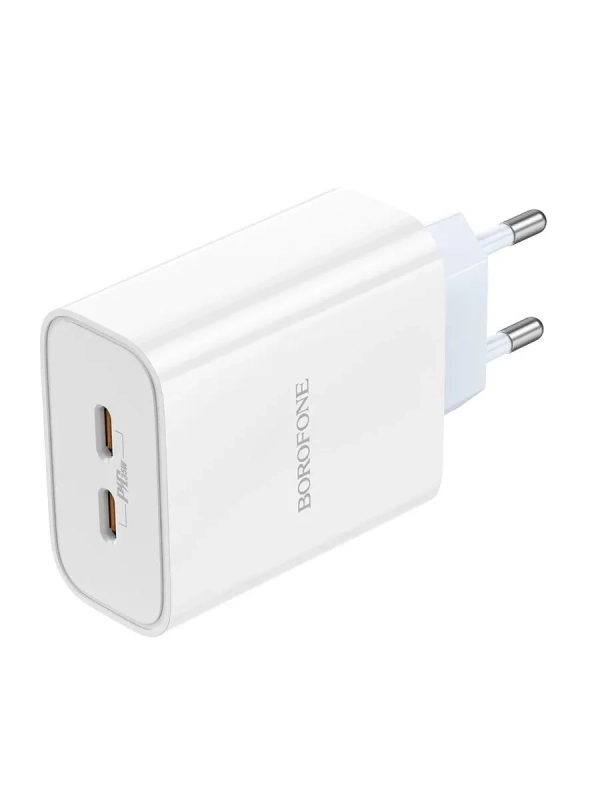 Сетевое ЗУ USB-C Borofone BA73A (35W/2 порта/PD) белый Сетевое ЗУ USB-C Borofone BA73A (35W/2 порта/PD) белый