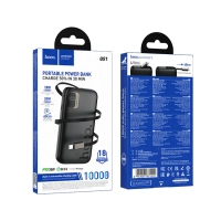 Универсальный Доп. Аккумулятор 10000mAh, Q51, HOCO, выход 1 PD (20W), кабель-рулетка Type-C