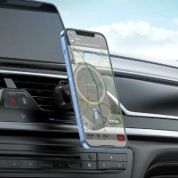 Магнитный автомобильный держатель для телефона Borofone BH71 черный