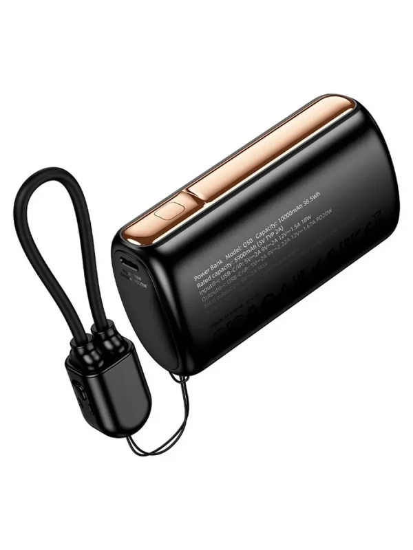 Внешний аккумулятор Hoco Q50 10000 mAh (20W, PD, Type-C, кабель Type-C-Lightning, LED)