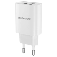 Сетевое зарядное устройство 2xUSB 2.1A 10W белый