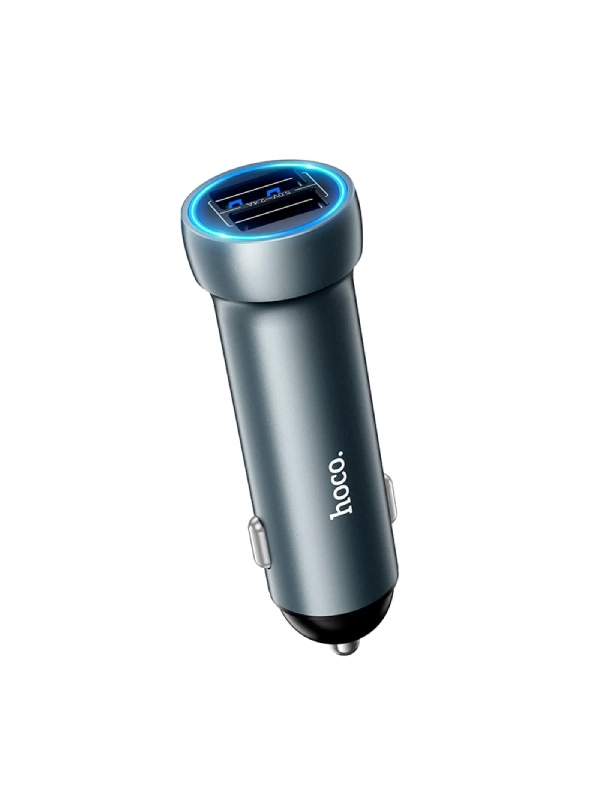 Автомобильное заряд. устр. Hoco Z54 2USB 15.5W серый