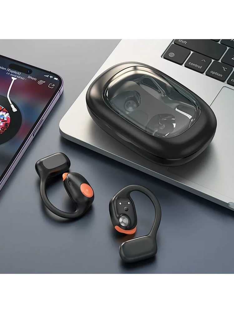 Беспроводные наушники EA1, TWS с заушинами, черные Беспроводные наушники EA1, TWS с заушинами, черные