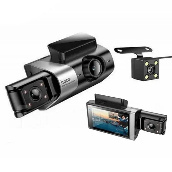 Видеорегистратор Hoco DI64 Wi-Fi с экраном 3.0, 3 камерами