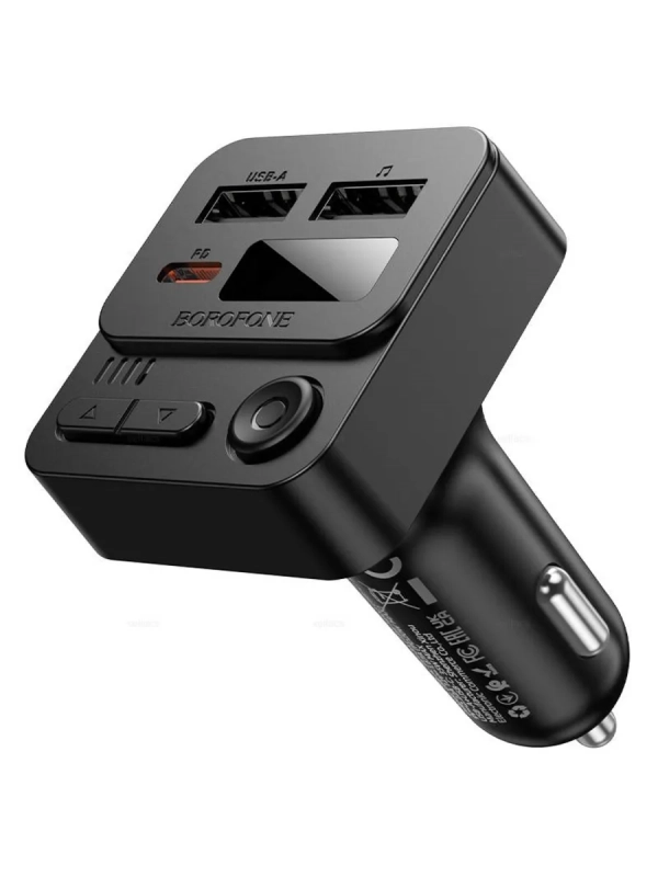 Автомобильный FM-трансмиттер BOROFONE BC60 Автомобильный FM-трансмиттер BOROFONE BC60