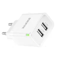 Зарядное устройство 2USB 2.1A Borofone BN15 без кабеля