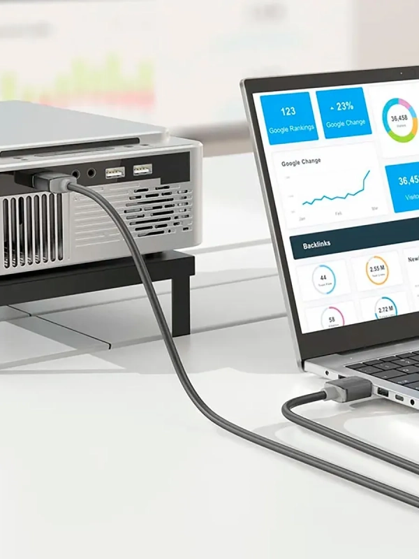 Кабель Hoco US08 HDMI-HDMI (4K) 1 м, черный