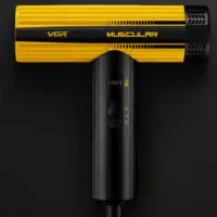 VGR Фен для волос 285HD 1500 Вт, скоростей 2, кол-во насадок 2, желтый