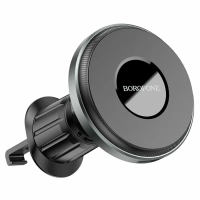 Автомобильный держатель с беспроводной зарядкой BOROFONE BH202, в девлектор, 15W