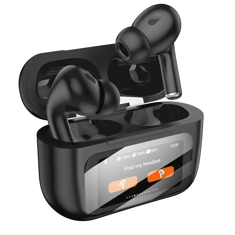 Наушники беспроводные с дисплеем hoco ew72 черные