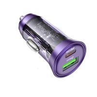 Borofone BZ26A 1USB/1C 3A фиолетовый