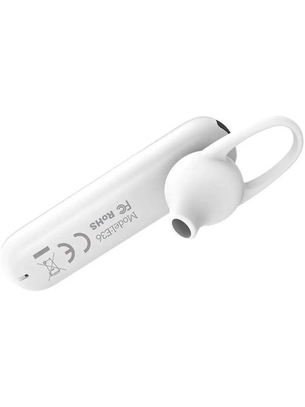 Гарнитура bluetooth E36 hoco белая