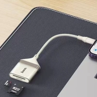 Картридер UA40 OTG 2 в 1 для Lightning на SD/TF