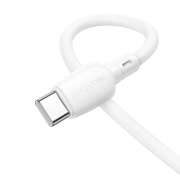 Короткий кабель USB - Type-C BOROFONE BX93 / 3A, 27W / белый