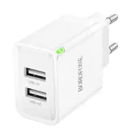 Зарядное устройство 2USB 2.1A Borofone BN15 без кабеля