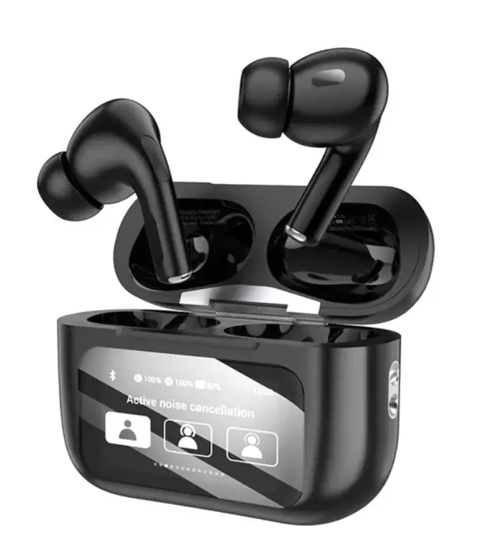 Наушники беспроводные с дисплеем hoco ew72 черные