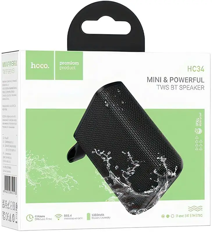 Портативная колонка HC34 черная Портативная колонка HC34 черная