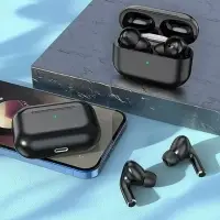 Hoco Наушники беспроводные с микрофоном Hoco EW77, Bluetooth, USB Type-C, черный, черно-серый