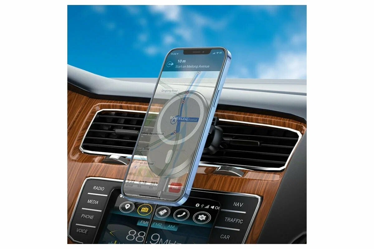 Borofone BH201 Magnetic держатель для автомобиля в воздуховод магнитный 15W черный