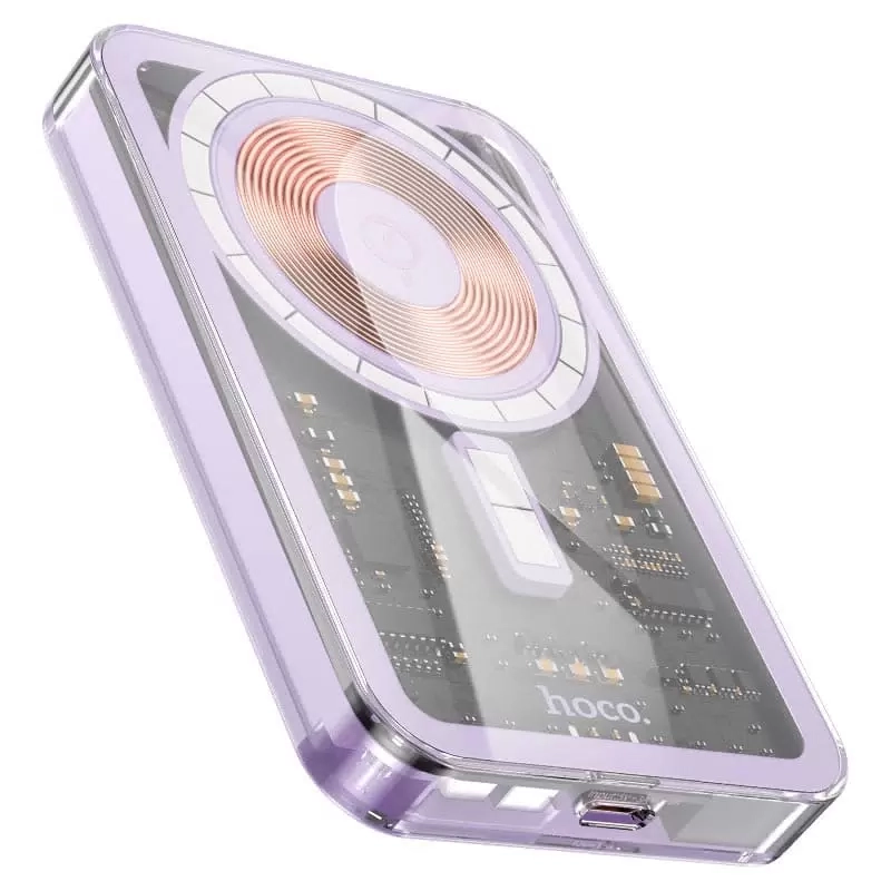 Магнитный аккумулятор с беспроводной зарядкой HOCO Q14A Магнитный аккумулятор с беспроводной зарядкой HOCO Q14A