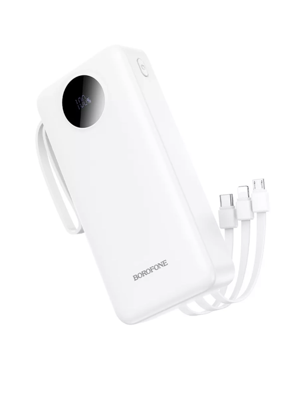 Внешний аккумулятор BJ53A 20000 mAh с кабелями Внешний аккумулятор BJ53A 20000 mAh с кабелями