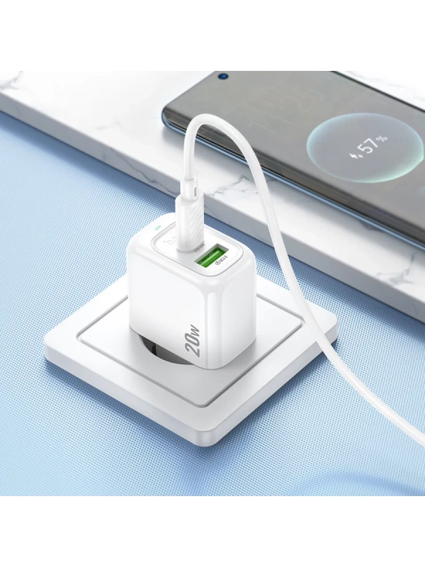 Зарядное устройство, USB 3.0 QC PD 20W кабель Type-C Зарядное устройство, USB 3.0 QC PD 20W кабель Type-C