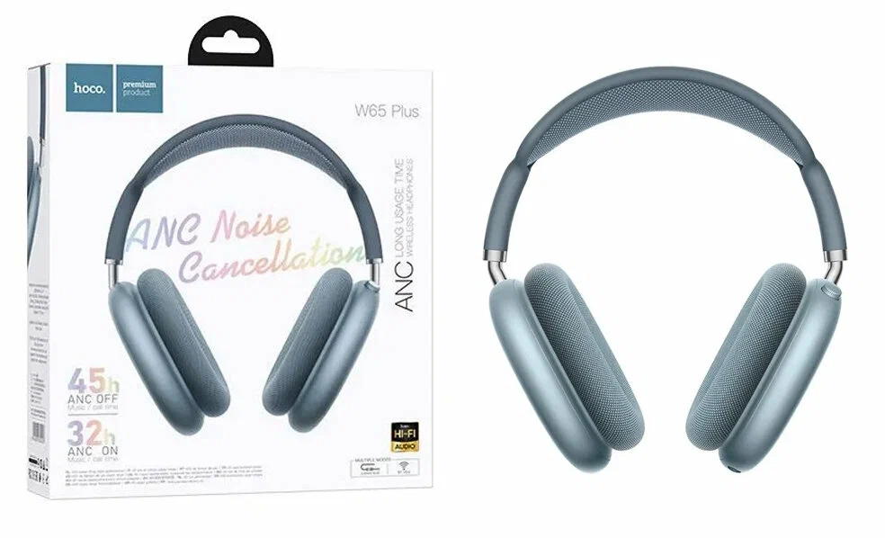 Беспроводные полноразмерные наушники Hoco W65 Plus с активным шумоподавлением