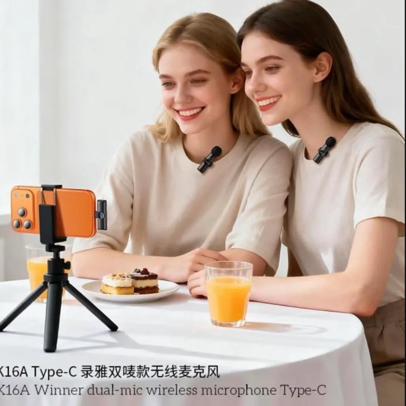 BOROFONE Микрофон петличный, черный