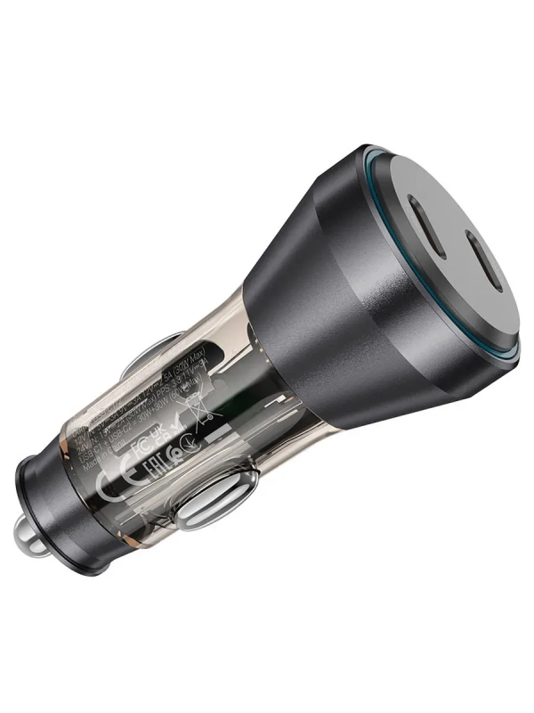 Автомобильное зарядное устройство NZ12C 60W TypeC 30W + 30W Автомобильное зарядное устройство NZ12C 60W TypeC 30W + 30W