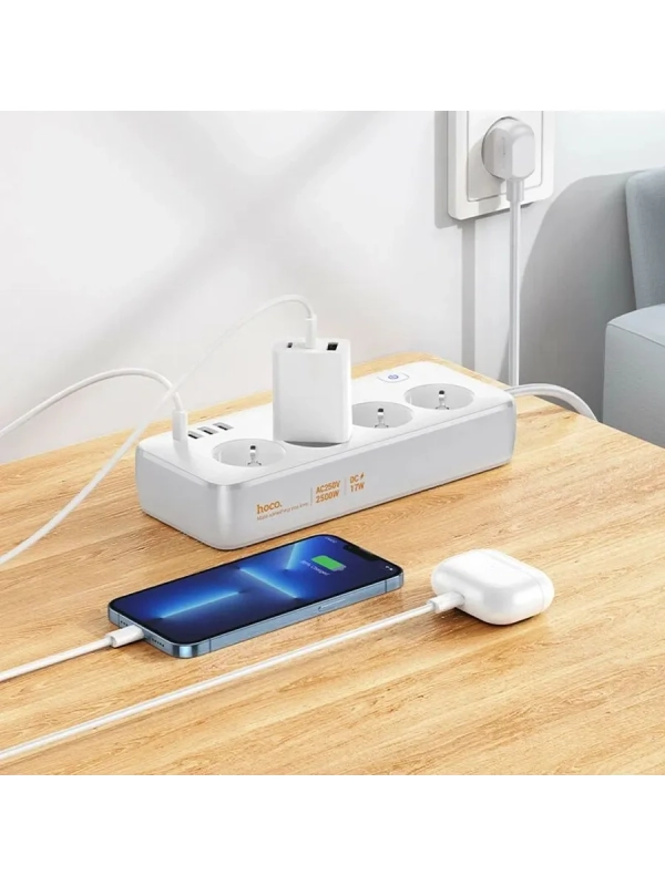 Сетевой фильтр 3*USB, 1*Type-C, 4*розетки 1.5M Сетевой фильтр 3*USB, 1*Type-C, 4*розетки 1.5M