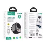 Сетевой фильтр HOCO NS3 1 гнездо + PD 20W + 2USB QC3.0 18W