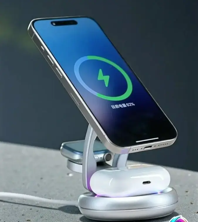 Беспроводная зарядка Remax CW05 3 в1