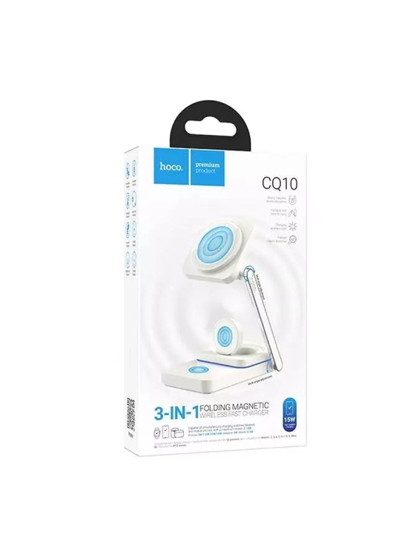 Складная зарядная станция CQ10 3 в 1 15 Вт Складная зарядная станция CQ10 3 в 1 15 Вт