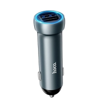 Автомобильное заряд. устр. Hoco Z54 2USB 15.5W серый