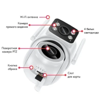 Уличная камера видеонаблюдения HOCO D9 white