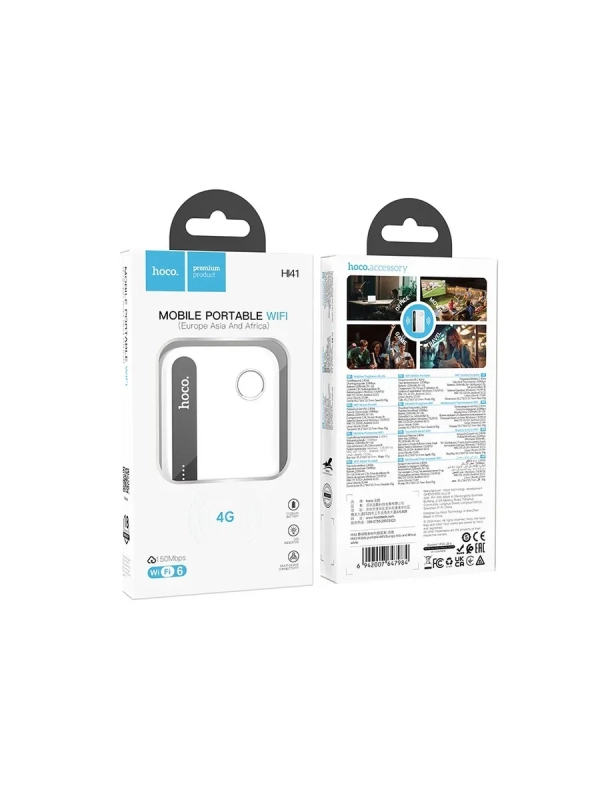 Портативный WiFi Роутер HOCO HI41 4G, универсальный Портативный WiFi Роутер HOCO HI41 4G, универсальный