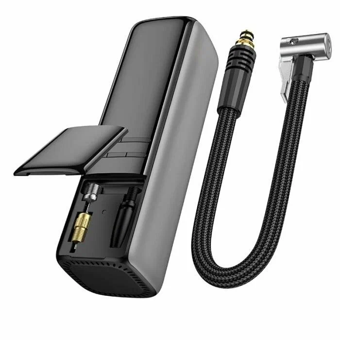 Портативный насос для накачки шин BOROFONE FC1 с ЖК-дисплеем точного давления