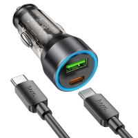 Автомобильное зарядное устройство Hoco NZ12A PD43W черный