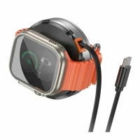 Беспроводное зарядное устройство Hoco CQ18 MagSafe для iPhone и iWatch, серебристое