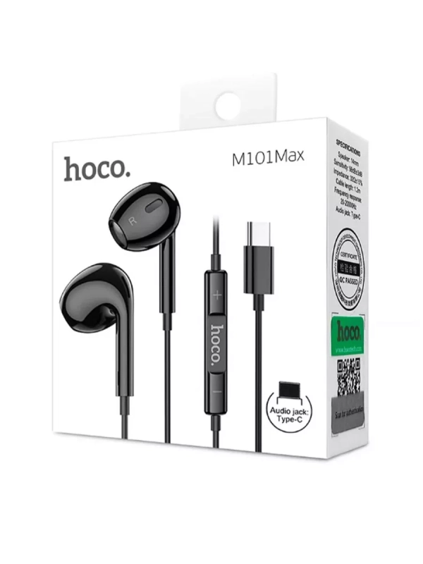 Наушники M101 MAX Type-C HOCO Черные Наушники M101 MAX Type-C HOCO Черные