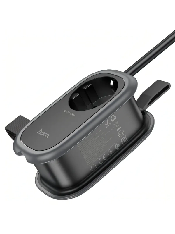 Сетевой фильтр HOCO NS7, 1.1м, 3,0А, 1 розетка, 2 USB, Type-C, PD20W