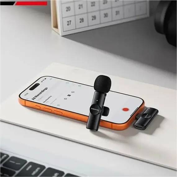 Беспроводной петличный микрофон Borofone BFK16 для смартфонов и других устройств с разъемом USB-C (Type-C)