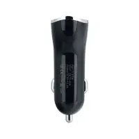 Автомобильное зарядное устройство с кабелем USB на MicroUSB + 2 USB 2A AZ-07 ISA черное