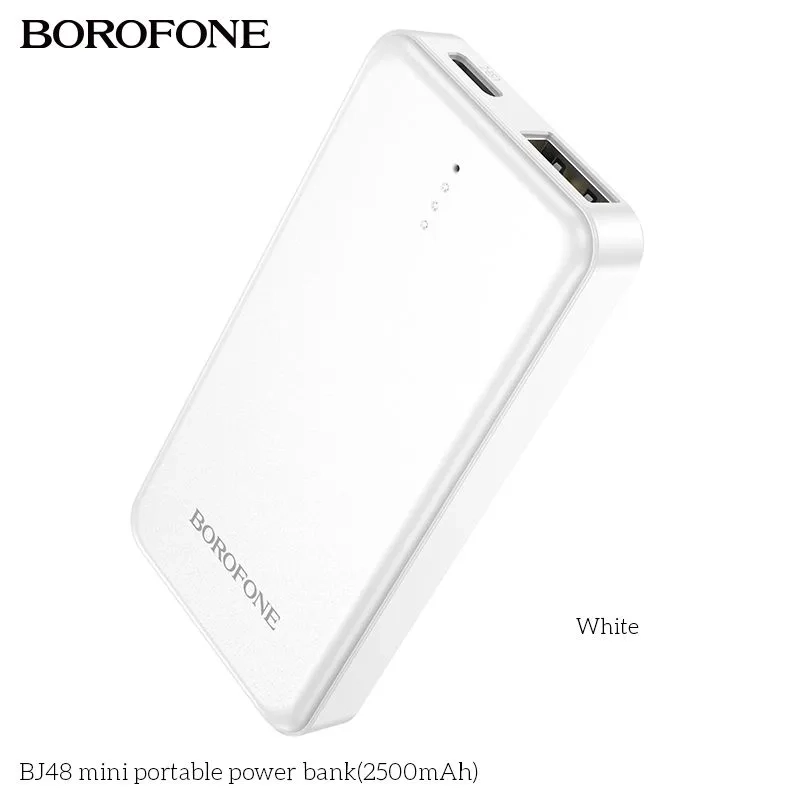 Мощный внешний аккумулятор BOROFONE BJ48 2500mAh Мощный внешний аккумулятор BOROFONE BJ48 2500mAh
