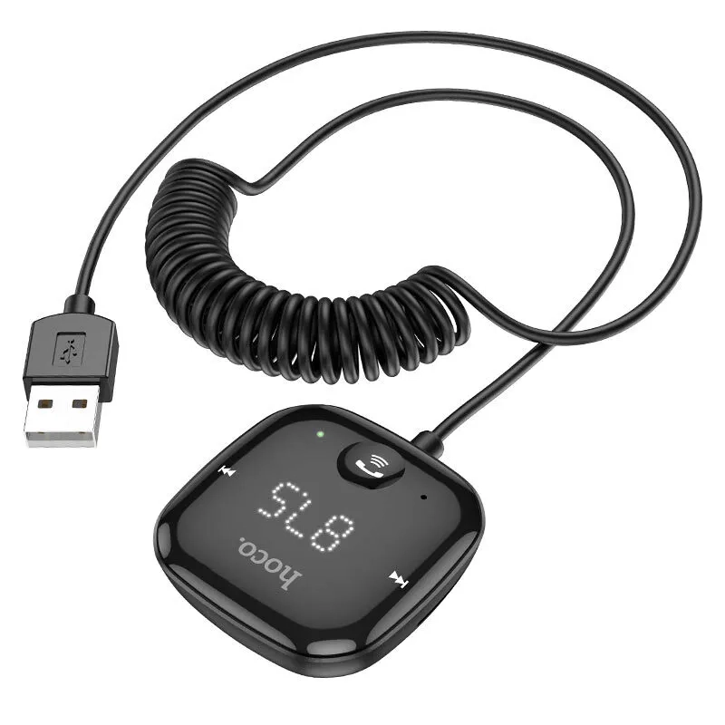 FM-трансмиттер Hoco E65 Black: USB-концентратор