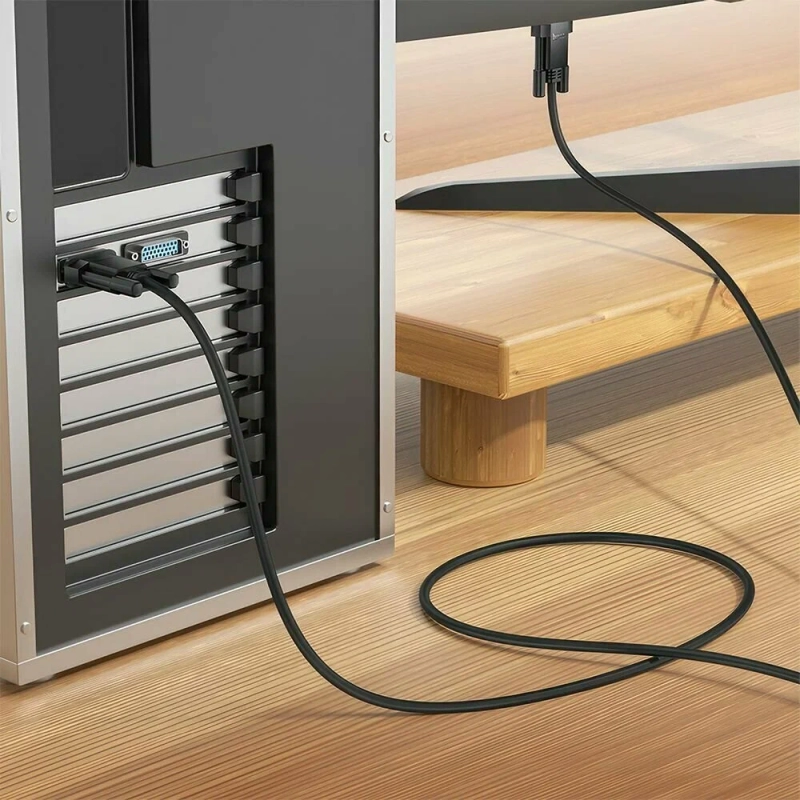 Кабель HOCO US11, VGA - VGA, ПВХ, длина 2 м