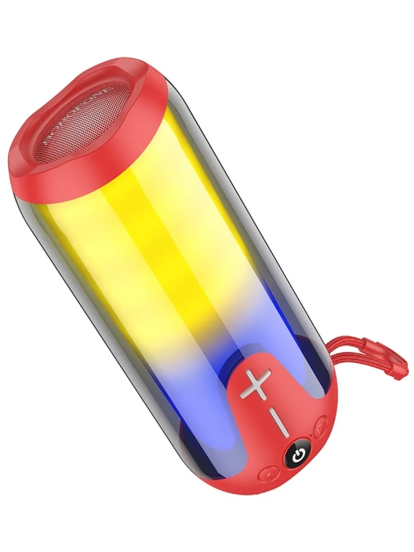 Портативная колонка BOROFONE BR33 (Bluetooth/USB/TF/AUX/светящаяся/5Вт) красная